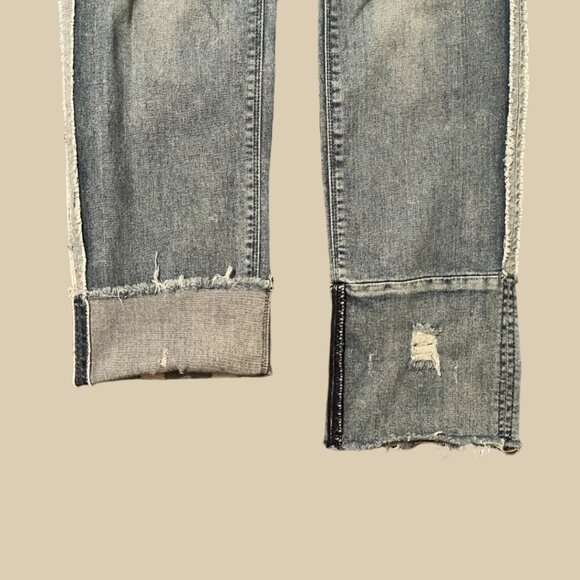 Express - Women's Stretch + Performance Cropped Skinny Jeans Mid Rise - Picture 6 of 6